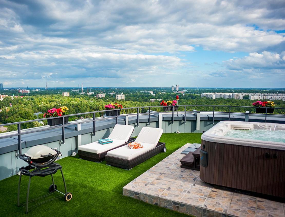 Skyhouse Riga Private Penthouse And Spa Eksteriør bilde